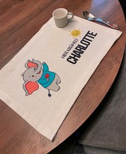 Personalisiertes Tischsets, Platzsets Stoff für Kinder, Platzdeckchen mit Namen