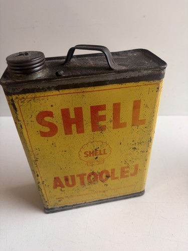 Oeldose shell liter - liter,, uralt