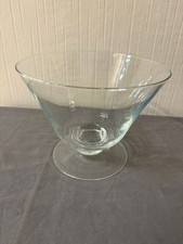 Große Glasschale mit Sockel -
