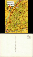 .Baden-Württemberg Schwarzwald (Mittelgebirge) Wanderkarte (Landkarte) 1980