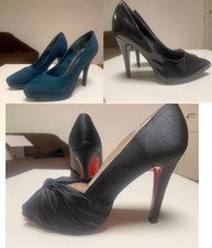 3 PAAR High Heels Pumps petrol