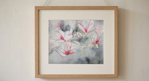 Original aquarell gemälde - original, gemälde-