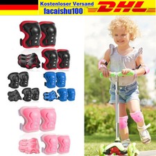 6stk Schutzausrüstung Set Protektoren Kinder Knieschoner Schoner Inline Skates！