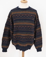 Kitz-Pichler Herren Trachten Strick Pullover Gr. 56 Zopf Strick mit Alpaka K309