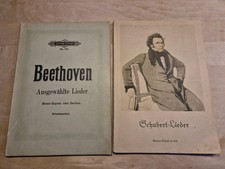 Schubert Lieder Edition Schott No. 608 und Beethoven Ausgewählte Lieder