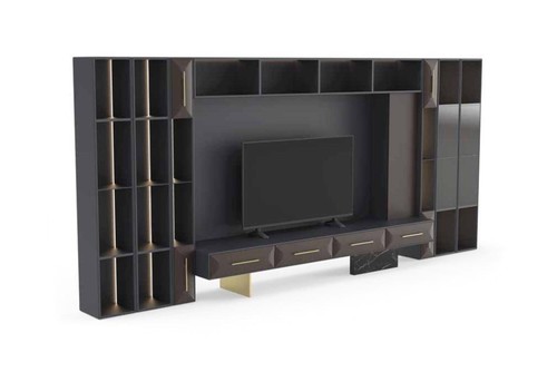Luxuriös wohnwand wohnzimmer - luxuriös,