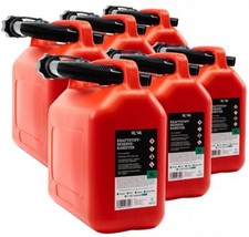 6x Benzinkanister rot 5L