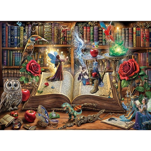 Puzzle 1000 teile zauberbuch - puzzle,
