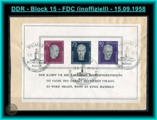 BRIEFMARKEN - DDR - BLOCK 15 -