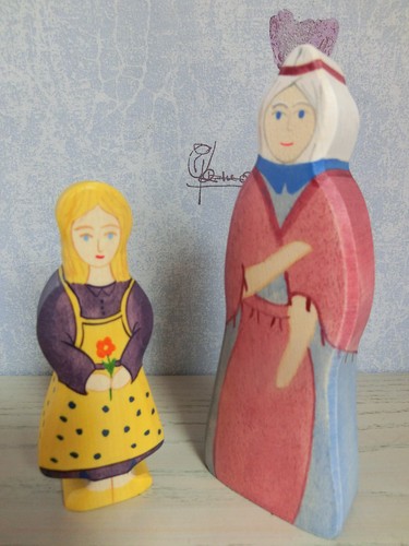 Holztiger figuren mädchen mit - figuren,