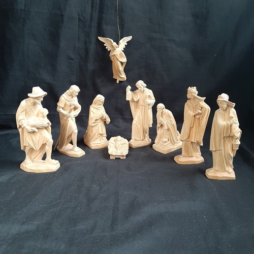 Krippenfiguren holz natur - 9,