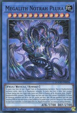 YuGiOh Megalith Notrah Plura DOOD-DE034 Super Rare Deutsch Neu 1st