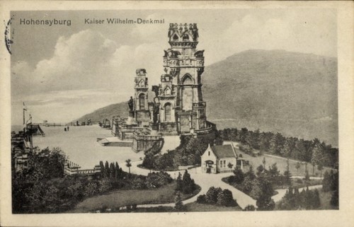 Postcard hohensyburg syburg - hohensyburg,