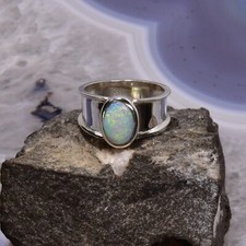 Edelopal ring 925er silber - 925er,