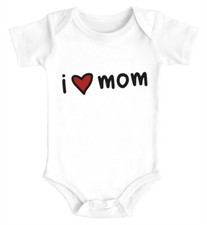 Baby Body I love Mom Geschenk