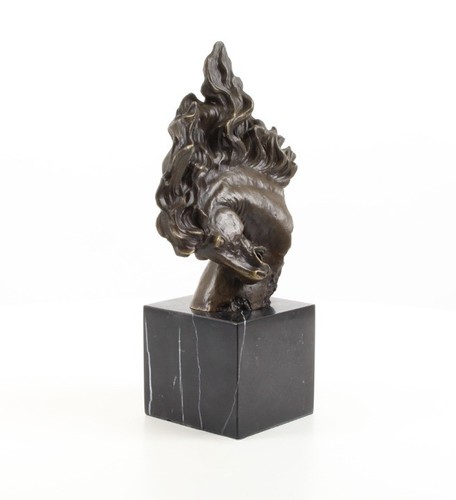 Bronzeskulptur pferdekopf - bronzeskulptur,