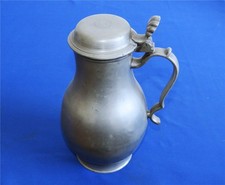 Zinn Kanne Zinnkanne H 28,5 cm