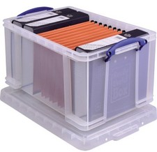 Really Useful Box Aufbewahrungsbox Kiste 48L Deckel Kunststoff 3 STÜCK