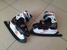 Schlittschuhe  Eishockey verstellbar Gr.38 39 40 41   RotSchwarz  Nijdam +Tasche