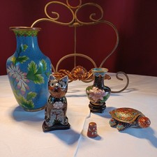 Cloisonne Konvolut 5 Teile