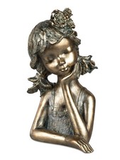Dekobüste mädchen mit blumen - dekobüste,