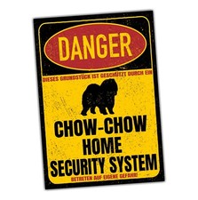 Chow Chow Kanton Dog Schild