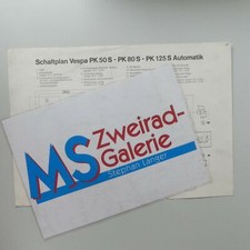 Piaggio Vespa PK 50 80 125 S automatik Elestart wiring diagram Schaltplan Art.29