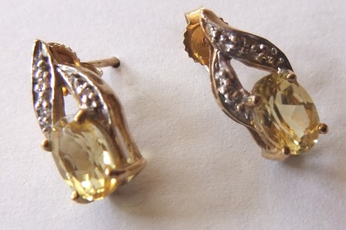 Gelber beryll gold ohrringe - gelber, beryll-gold-ohrringe