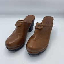 UGG Damen-Clog Fleece gefüttert hellbraun UK Größe 4,5