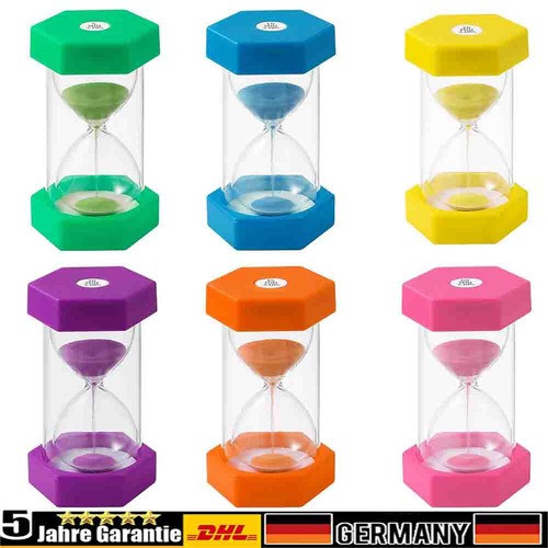 Sanduhren set zahnputzuhr - 6x,