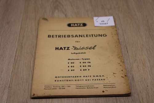 Hatz diesel motoren e80 e89 - hatz,