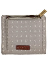 Fossil Damen Geldbörse Rosa mit Herzmuster Feminin Portemonnaie