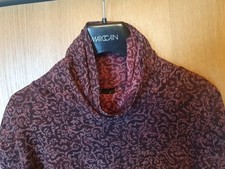 Peruvian Connection Pullover Langarm  Rollkragen Gr. M Braun Bordeaux Orange Top