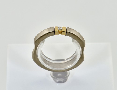 Solitär diamant ring 750 - solitär,