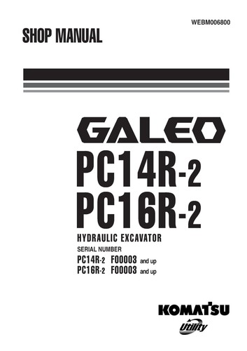 Komatsu galeo pc14r pc16r 2 - komatsu, pc14r-2,pc16r-2