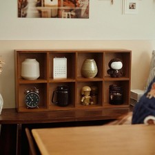 Holz Hängevitrine Regal Vitrine Kosmetik Aufbewahrungsschrank