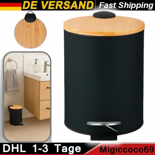 Treteimer weiß edelstahl - 3l,