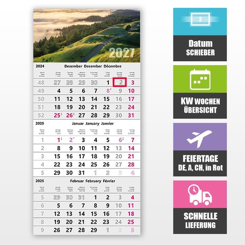 Monatskalender 2027 - 3,