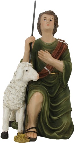Krippenfigur hirte kniend - hirte,