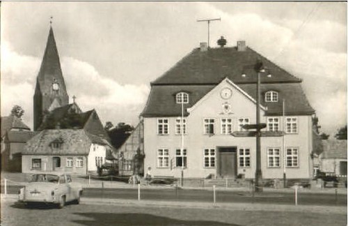 Neubukow rathaus 1955 - neubukow, x