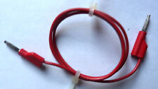 Messleitung HIRSCHMANN rot mit 2 Bananenstecker als Federstecker/ Lamellenstecke