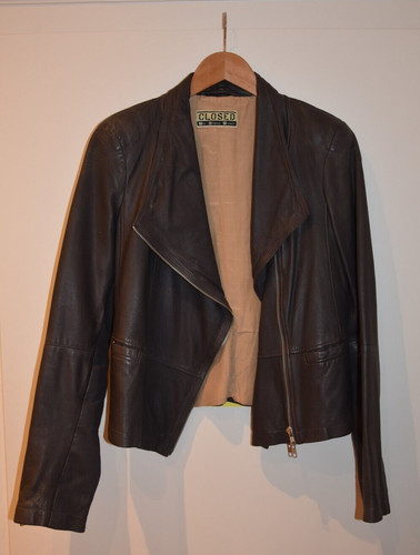 Lederjacke damen l - gr.,