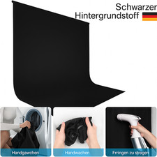 Fotohintergrund Schwarz 2X3 M