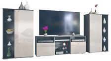 Wohnwand lowboard vitrine - wohnwand,