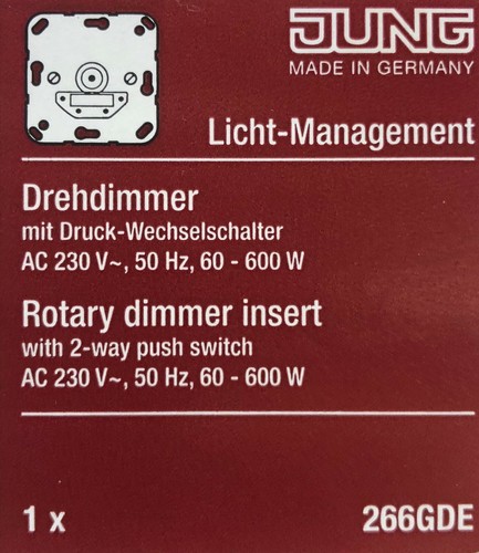 Jung drehdimmer mit - drehdimmer,