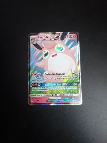 Pokemon karte knuddeluff gx - karte:,