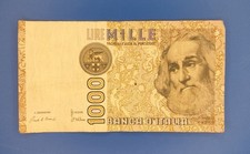 Mille Lire 1000 Lire Schein Italien Banknote Marco Polo Italia