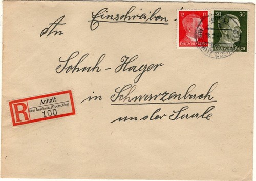 Einschreiben landpost brief - r,
