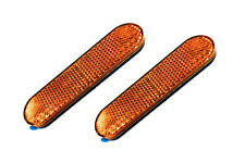 2x Reflektor gelb abgerundet