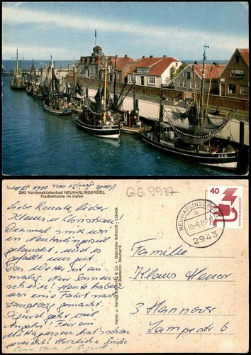 Ansichtskarte neuharlingersiel - ansichtskarte,